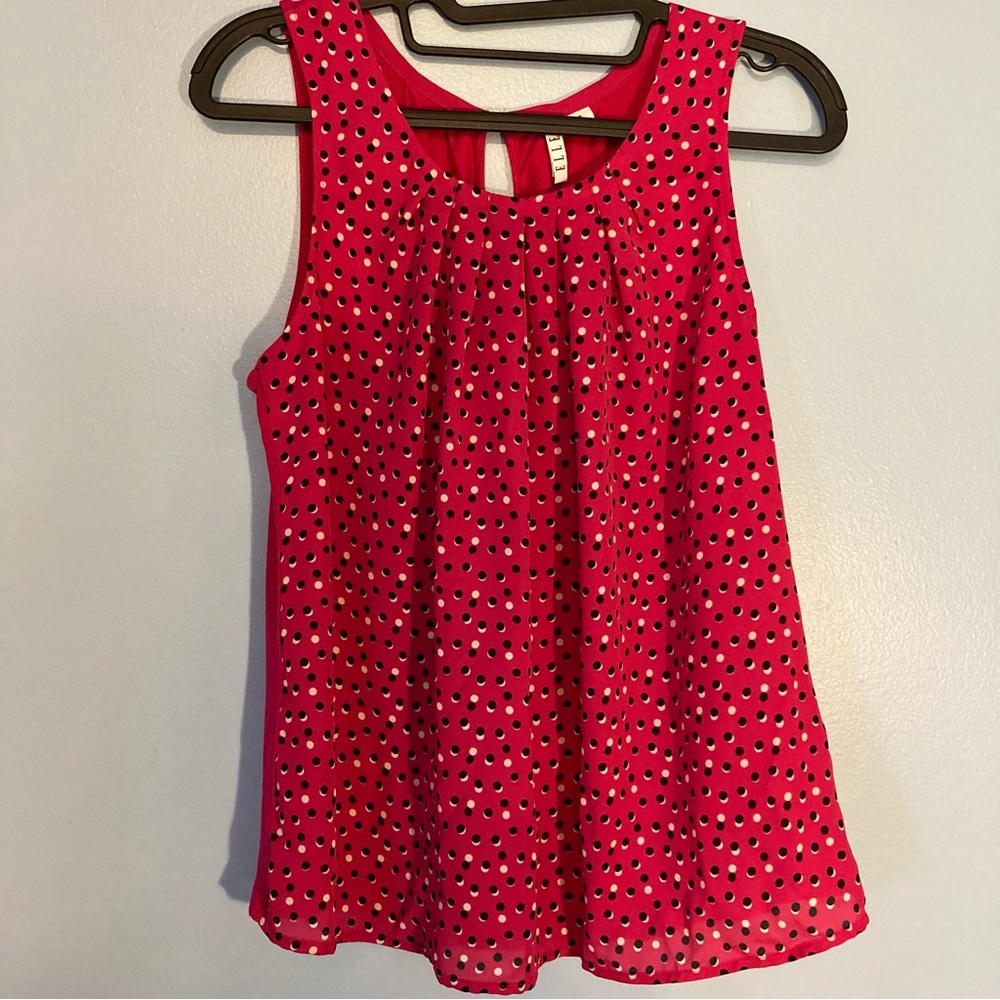 ELLE Polka Dot Tank Size Small